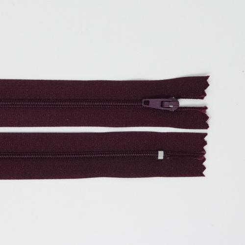 Spirálový zip, šíøe 3 mm, délka 30 cm, fialová
