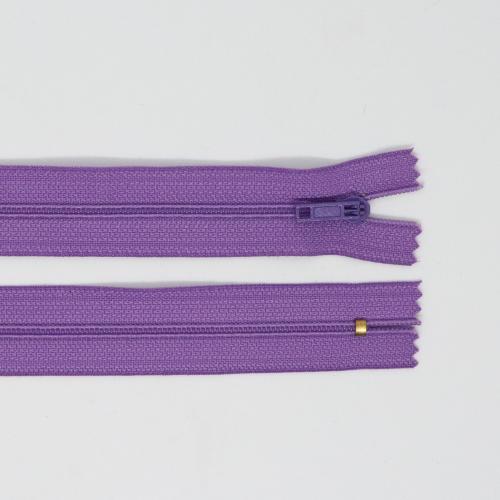 Spirlov zip, e 3 mm, dlka 60 cm, fialov